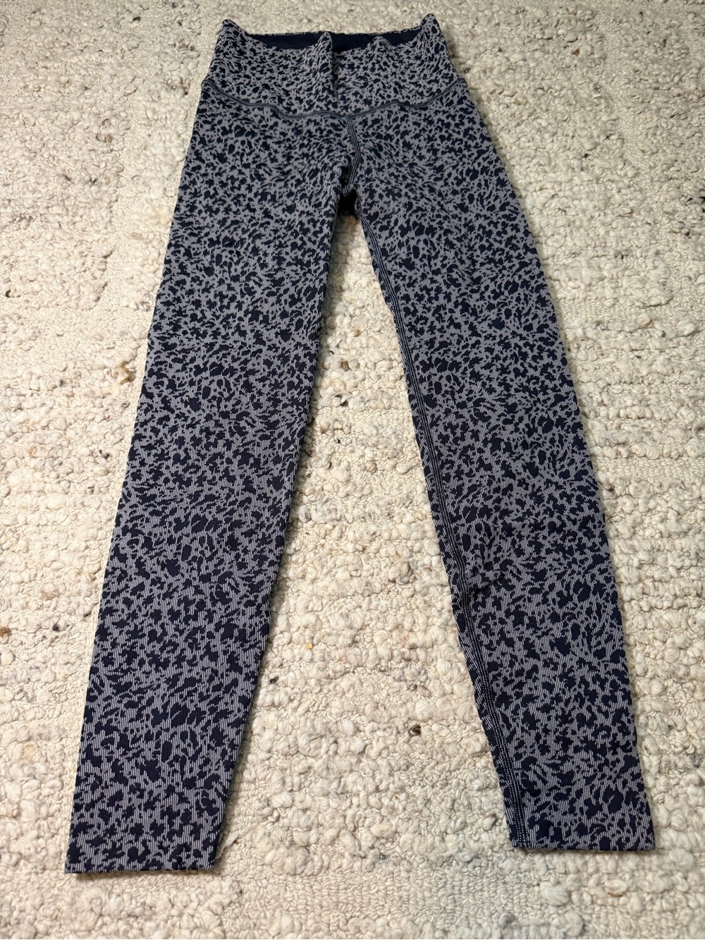 Athleta Black and Gray Printed Leggings
